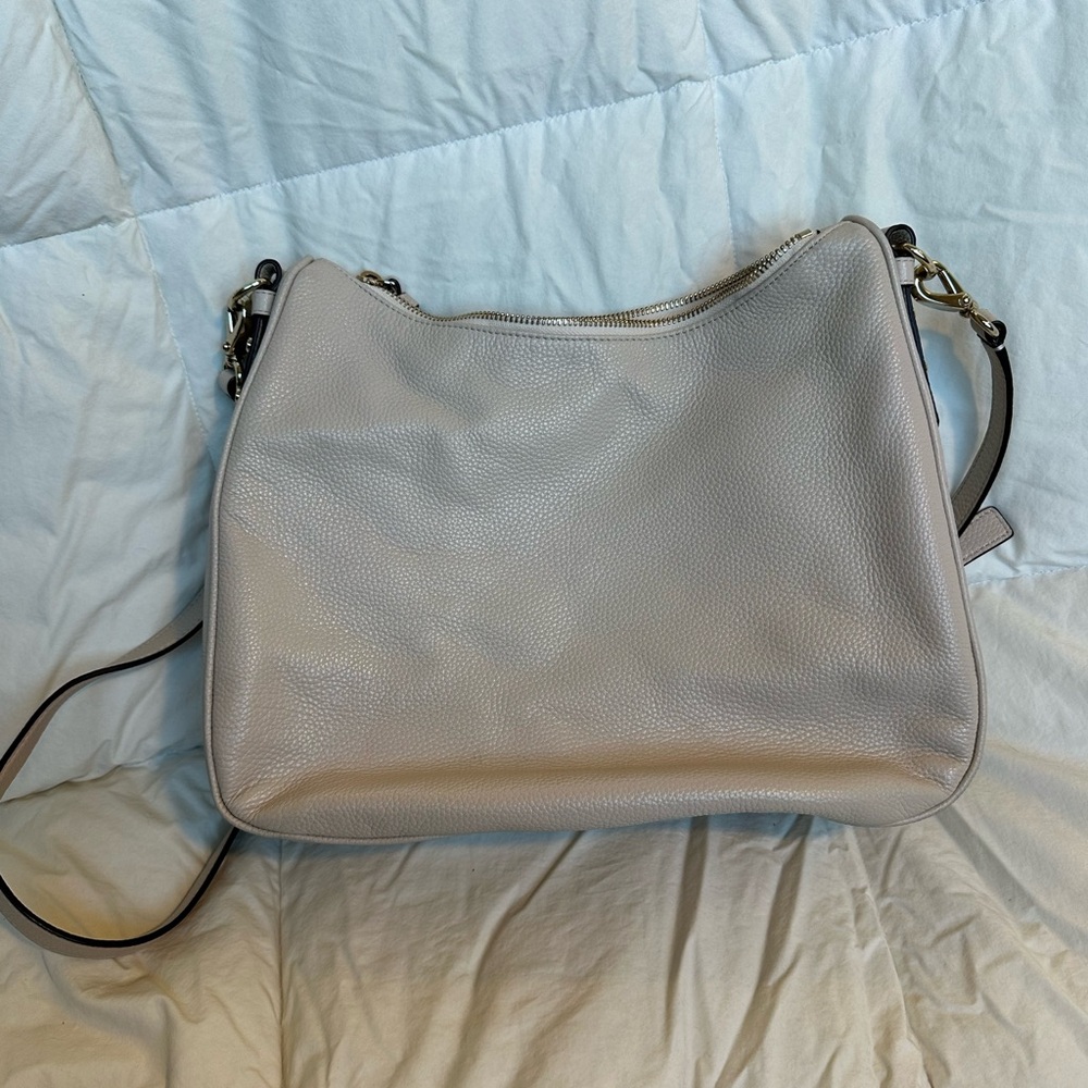 Kate Spade Pebbled Cream Leather Hobo Shoulder Bag - Picture 4 of 9